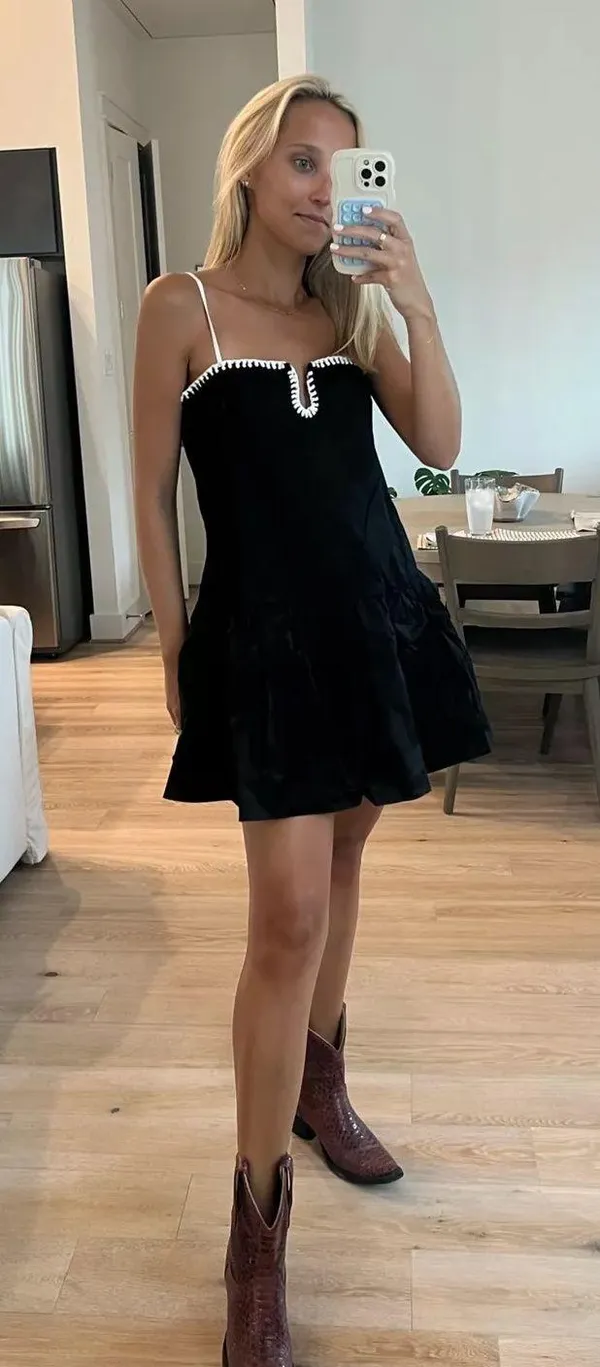 Anthropologie NWT Black MARE MARE SQUARE-NECK ROMPER. Size Medium - Image 5