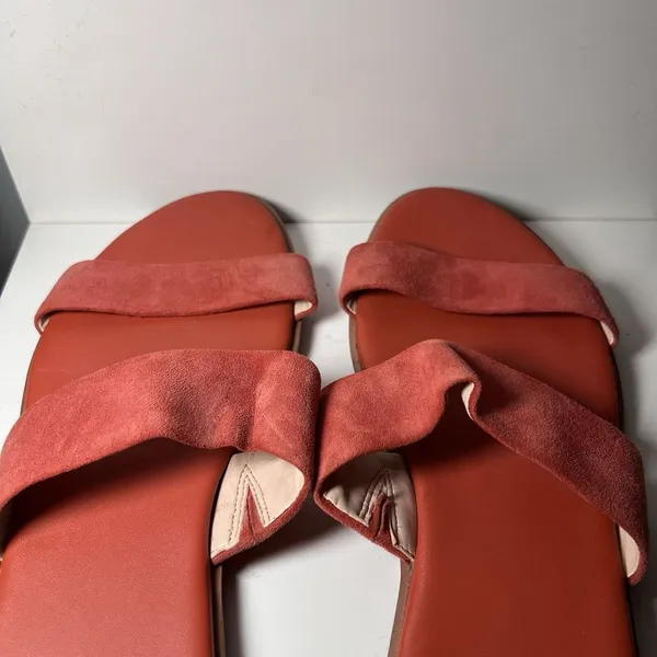 Cole Haan Women's Findra‎ II Slide Sandal Cinnabar Suede Sz 9B - Image 6