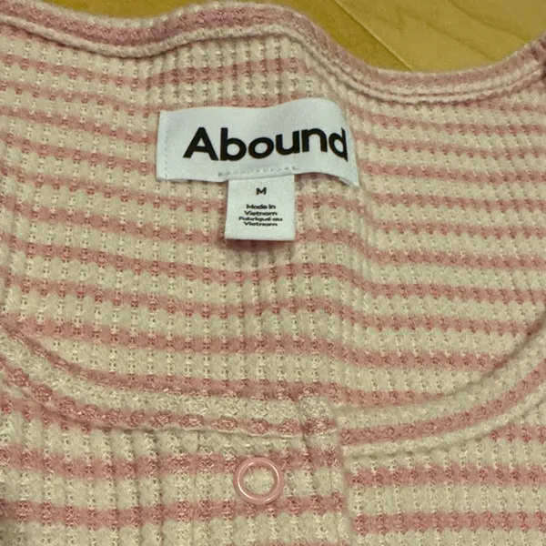 Abound Pink and White Striped Lounge Set - Image 3