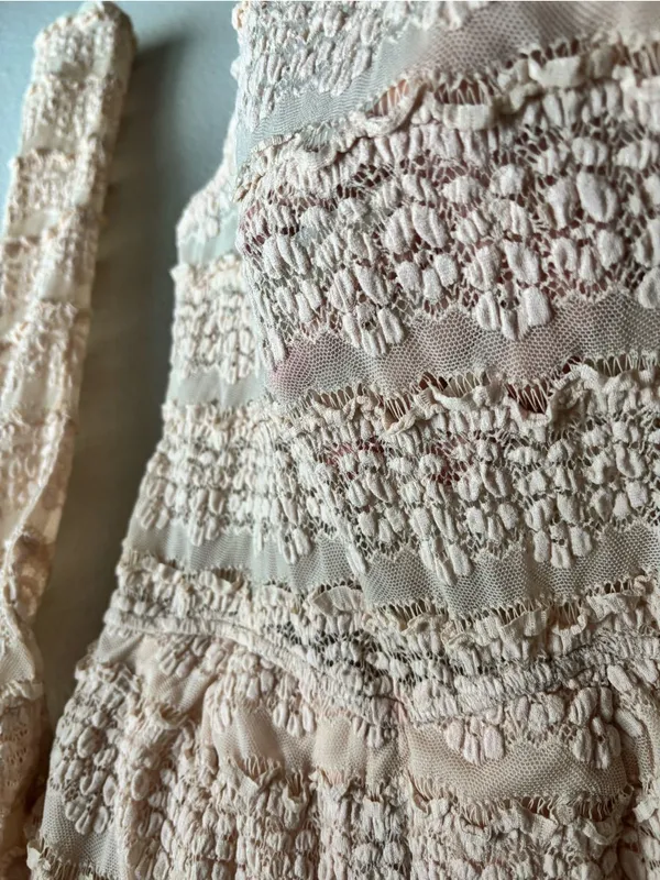 Free People Lace Mock Neck Bodysuit - Image 3