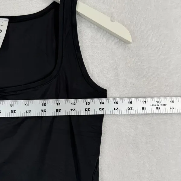 Lululemon Wundermost Nulu Square‎ Neck Sleeveless Bodysuit Black Size M New - Image 3