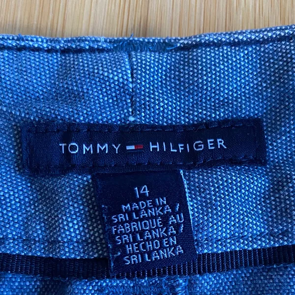 Tommy Hilfiger Denim-Look Blue Waistband Shorts - Image 2