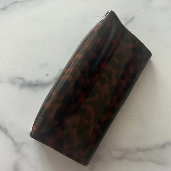 Tory Burch Tortoise Gold Tone Sunglasses Case - Image 4