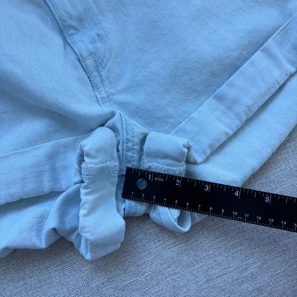 BDG Mom High Rise Denim Shorts Size 28 Light Wash Rolled Cuff Urban Outfitters - Image 10
