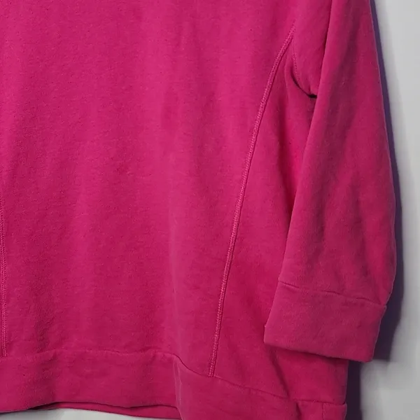 The North Face pink pullover sweatshirt sz Large - Image 2