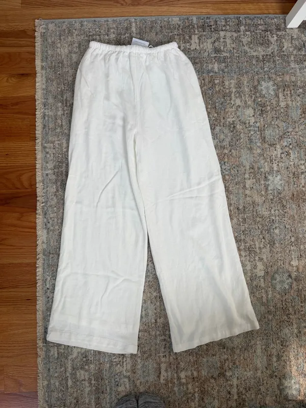 Princess Polly White Pants Linen - Image 4