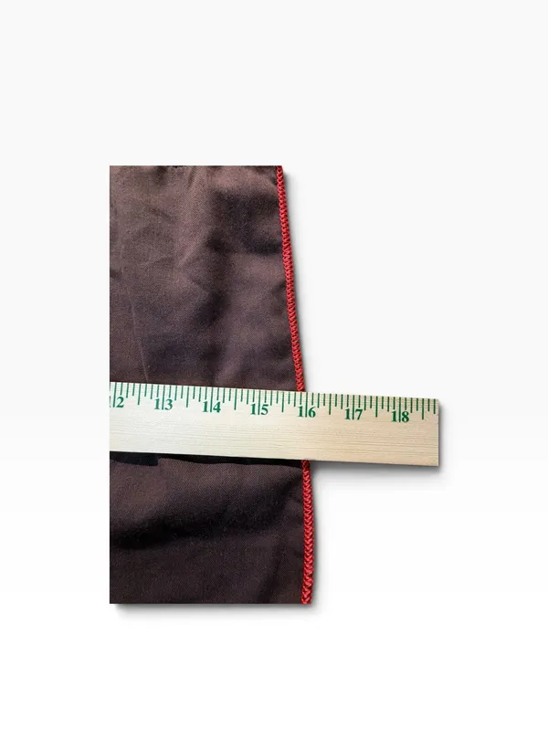 Coach Drawstring Dust Bag Brown Red Trim 16” x 13” Storage Cover - Image 5