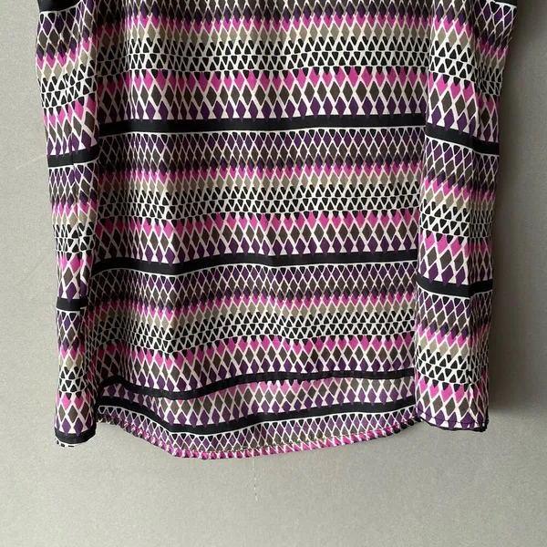 Banana Republic sz XS‎ purple halter ruffle career blouse - Image 8