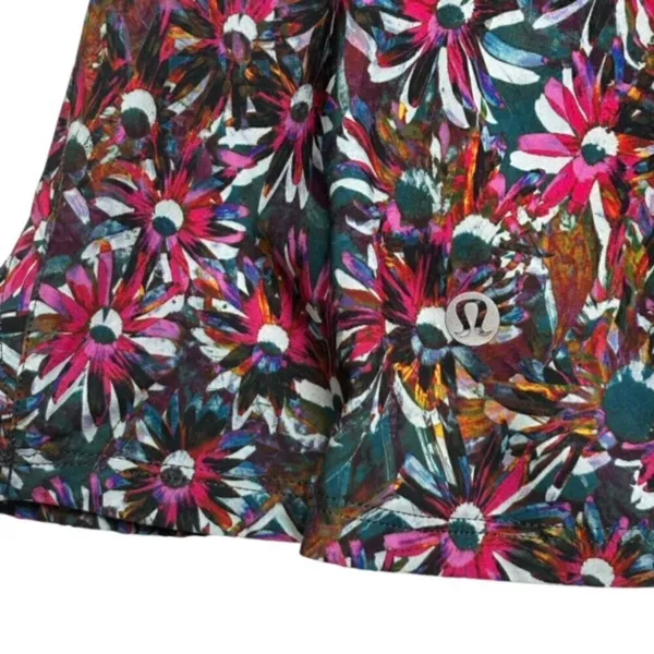Lululemon Play Off the Pleats Mid-Rise Skirt *Floral Electric/ Rainforest Green - Image 7