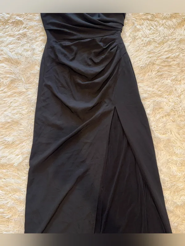 NEW Dress The Population Jasmine Strapless Black Sheath Maxi Dress sz L - Image 5