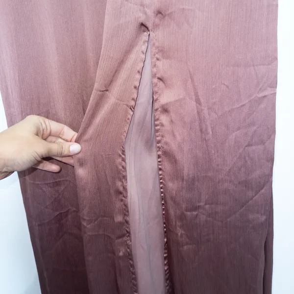 Baltic Born Rosy Pink Brown Prague Satin Maxi Dress Size XXXL NWT - Image 6