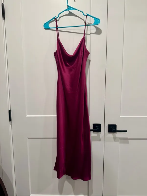 Express Cowl Neck Slip Midi Dress - Image 4