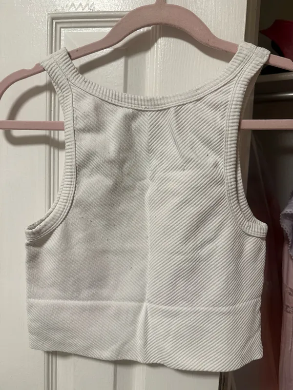 White NIKIBIKI Tank Top High Neck Active - Image 2