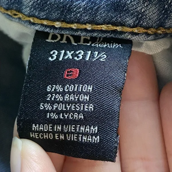 BKE Harper Jeans Womens 31x31.5‎ Blue Denim Distressed Casual straight 31R flaw - Image 12