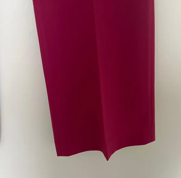 Uniqlo Fuchsia Pink Cropped Straight Leg Dress Pants Slacks Trousers NWT - Image 2