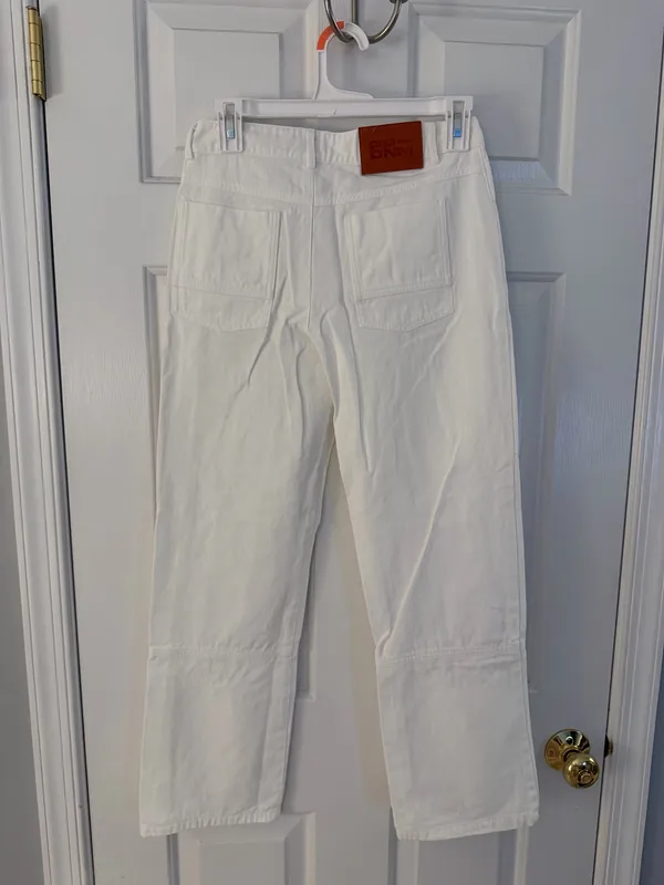 Princess Polly Cargo Jeans White - Image 2