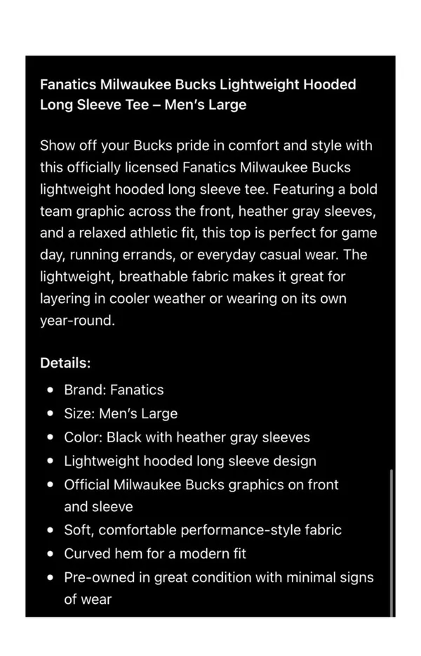 Milwaukee Bucks Shirt Fanatics - Image 7