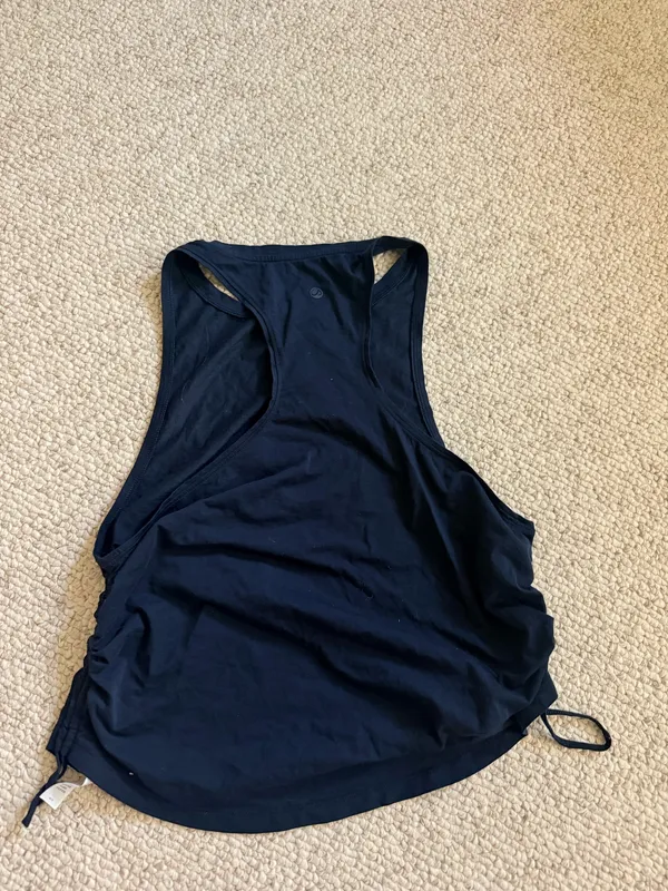 CRZ Yoga Top Workout Tank Cinch Black - Image 2