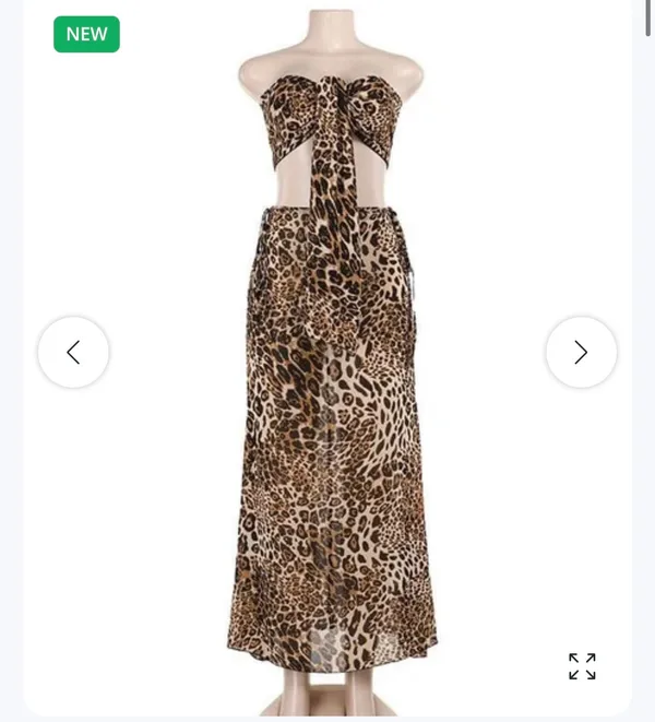 Two piece dress Brown - Image 7
