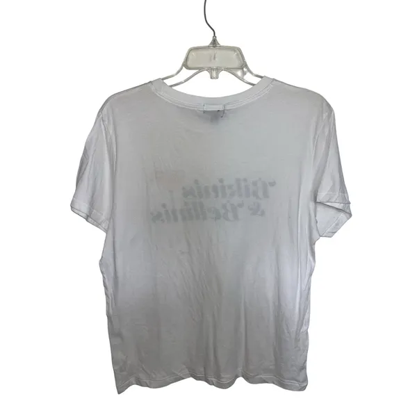 Wild Fox Bikinis & Bellinis White Graphic T-Shirt Medium Bachelorette - Image 2