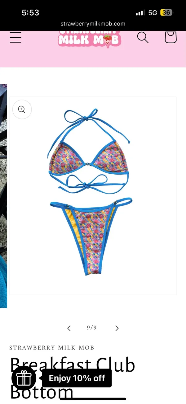 Strawberry milk mob bikini - Image 3