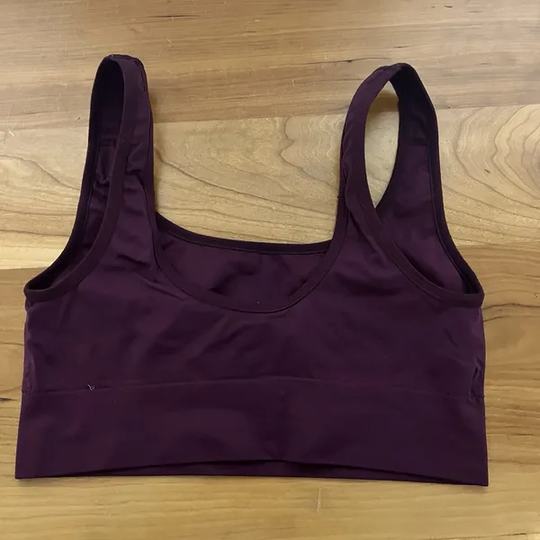 Pink By Victoria's‎ Secret Dark Purple Lightly Lined Sports Bra Size XS - Image 3