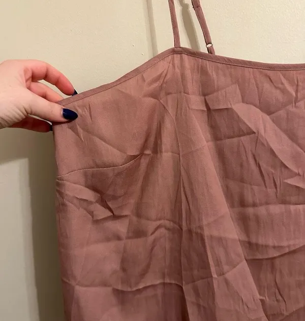 Old Navy Satin Lounge Tank Top in Pink Salt Size 2X NEW WITH TAGS - Image 5