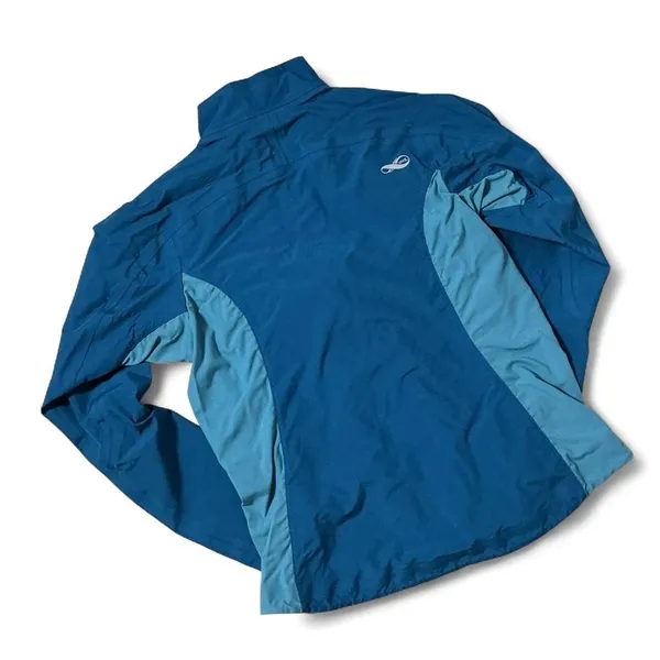 REI eVent Waterproof Breathable‎ Jacket Women's Small Blue Outdoor Active - Image 2