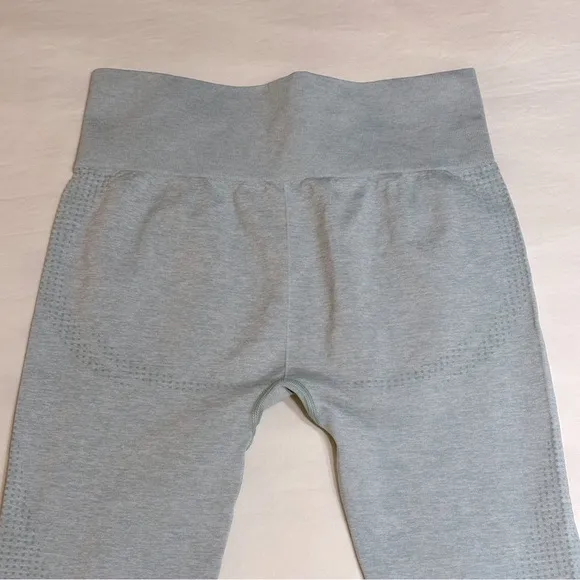 Gymshark Vital Seamless Leggings Washed Jade Marl Medium Athletic Activewear - Image 6