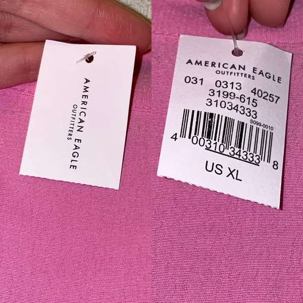 American Eagle Outfitters Midi Tie-Up Pink Wrap Skirt 🆕 XL - Image 16