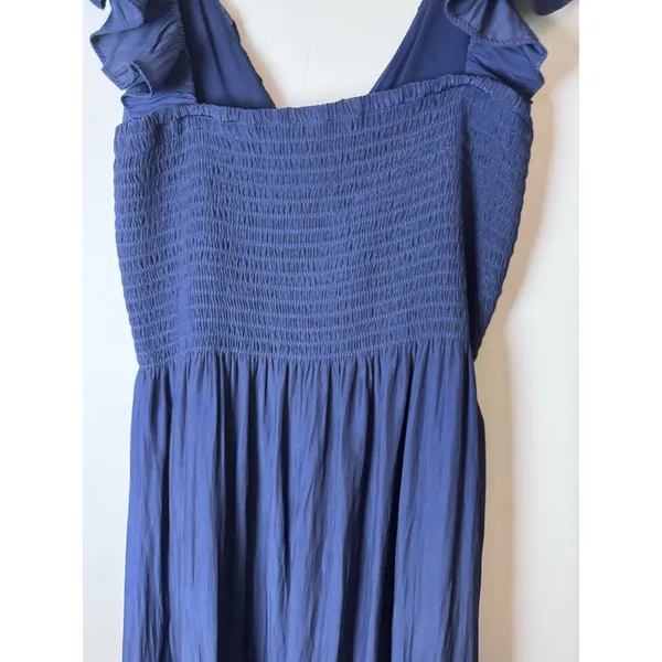 Ramy Brook Nelly Dress Midi MSRP $495 Size XXS Navy Blue Flowy Cocktail NWT - Image 4