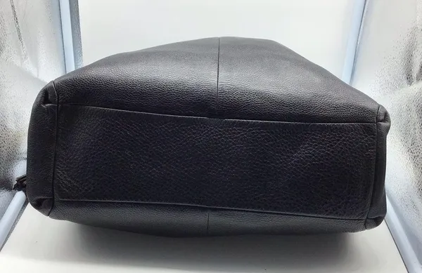 COACH black leather three compartment shoulder bag - Image 9