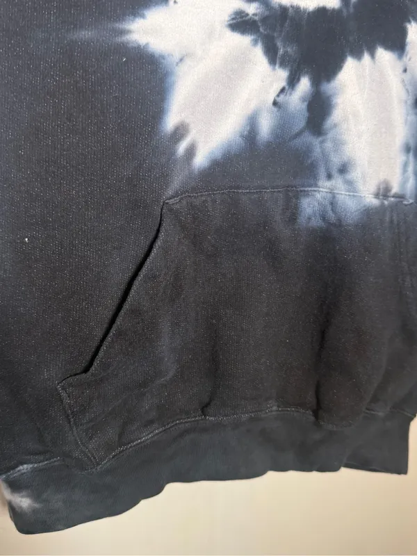 Santa Cruz Skateboards Womens Tie-Dye Hoodie Sweatshirt - Black & Gray Small - Image 6