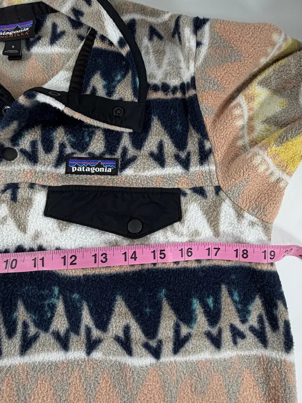 Patagonia Synchilla Snap-T Fleece Pullover‎ Geometric Print Women’s Small - Image 4
