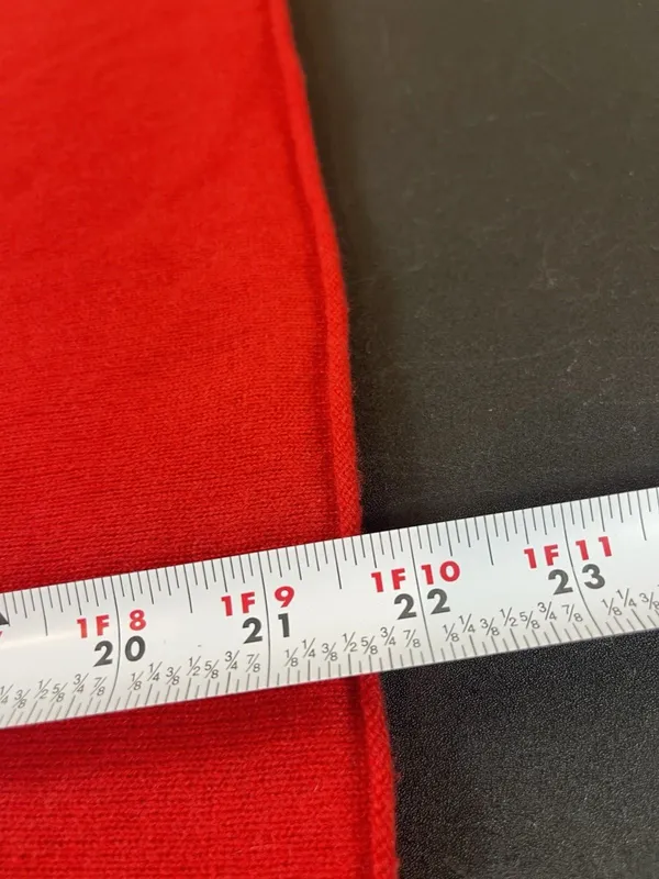 J.Crew 100% Cashmere Sweater Women’s Red Mock Neck 3/4 Sleeve Knit Top - Image 7