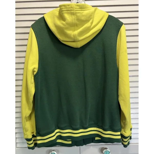 Nike Oregon Ducks Jacket Size‎ XL Green Full Zip Hooded Logo Football - Image 4