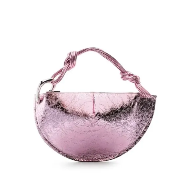 NWOT Cult Gaia Estrella metallic tote bag Cameo Pink - Image 4