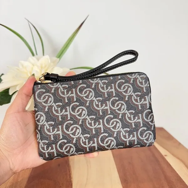 NWT Coach‎ Corner Zip Wristlet With Coach Monogram Print - Image 3