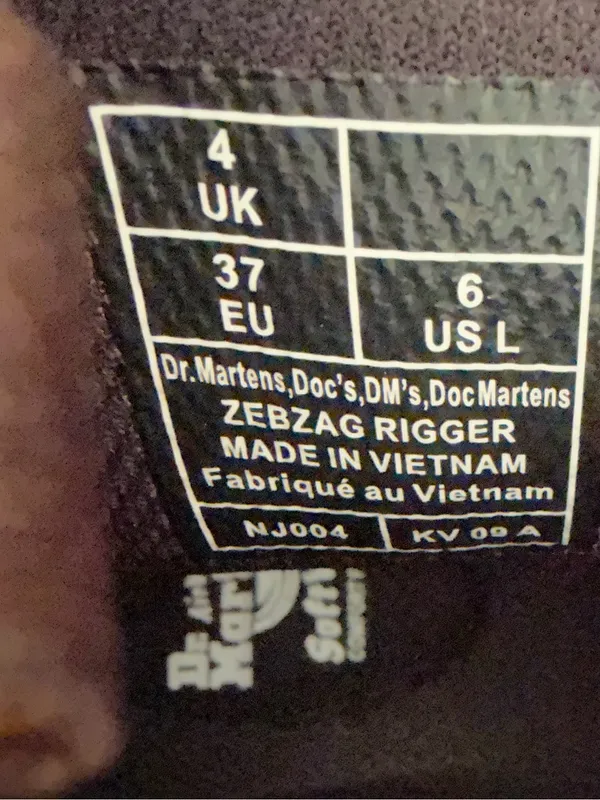 Dr. Martens NEW Women's Zebzag Rigger Laceless Boot Size 6 #267012 - Image 6