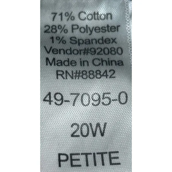 Denim 24/7 Women's Black‎ Wide Leg High Rise Jeans Size 20W Petite - Image 4