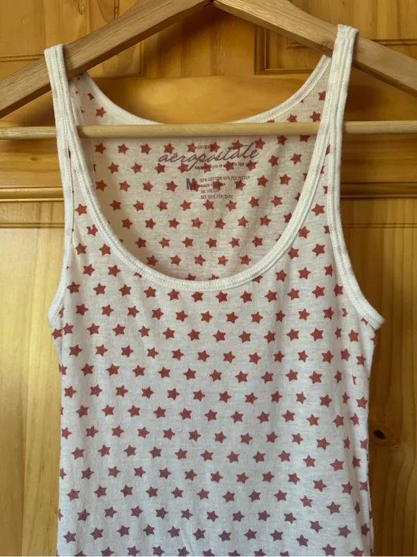 Vintage Aeropostale star spangled tank top size medium - Image 2