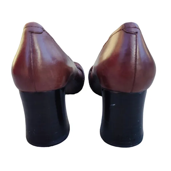 Vintage brown nine west Y2K pumps sz 6 - Image 4