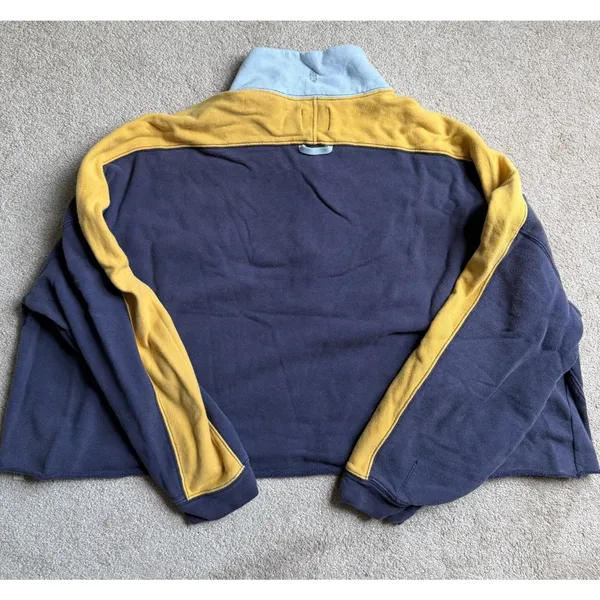 Free People Movement Split Color Block Quarter Zip 1/4 Zip Pullover Medium - Image 5