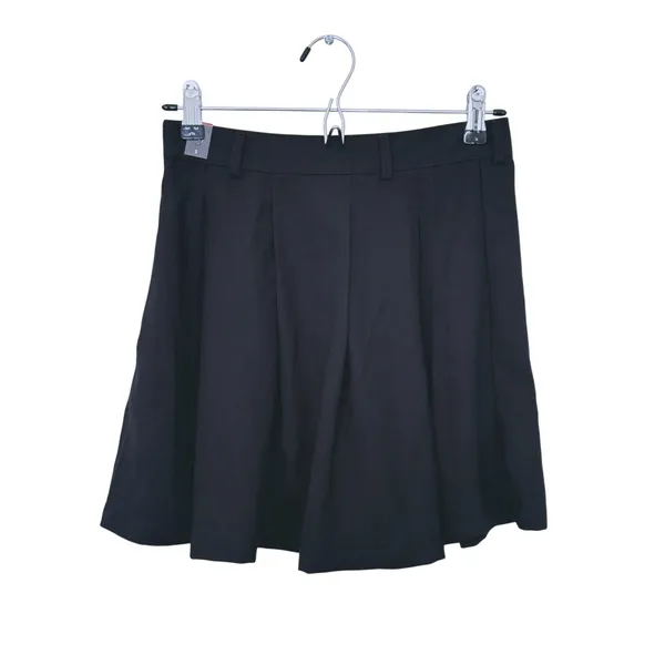 NWT Vintage Y2K Abercrombie Preppy Pleated Mini Skirt Small Black Schoolgirl 90s - Image 3