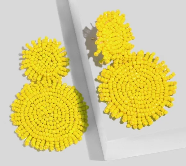 Bohemia Delicate Beading Earring White - Image 2