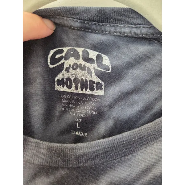 Call Your Mother Graphic Tee Skeleton Day Drinking Good Vibes Pool Skater Y2K L - Image 4