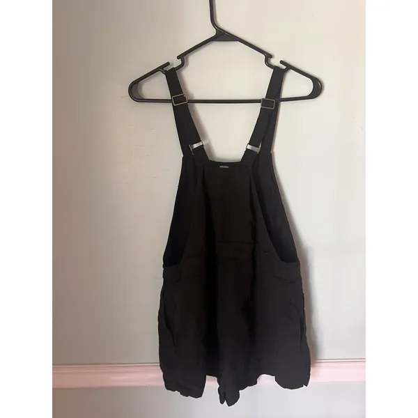 VOLCOLM‎ Overall Shortalls black XS Shorts Romper Cotton - Image 3