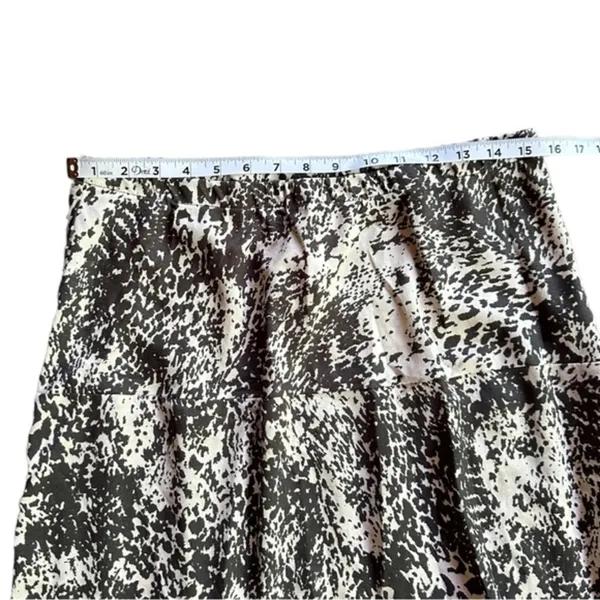 CAbi Tiered Convertible Midi Dress Maxi Skirt Black White Peasant Boho Medium - Image 4