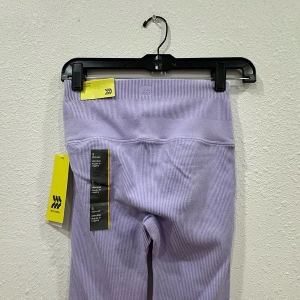All in motion ribbed‎ purple leggings size small - Image 5