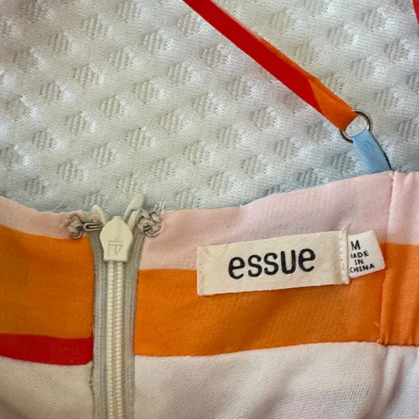 Essue Multi-Color Striped Spaghetti Strap Dress - Image 7